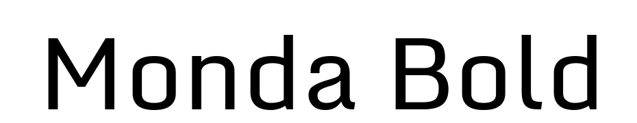 Monda Bold Font Download Free